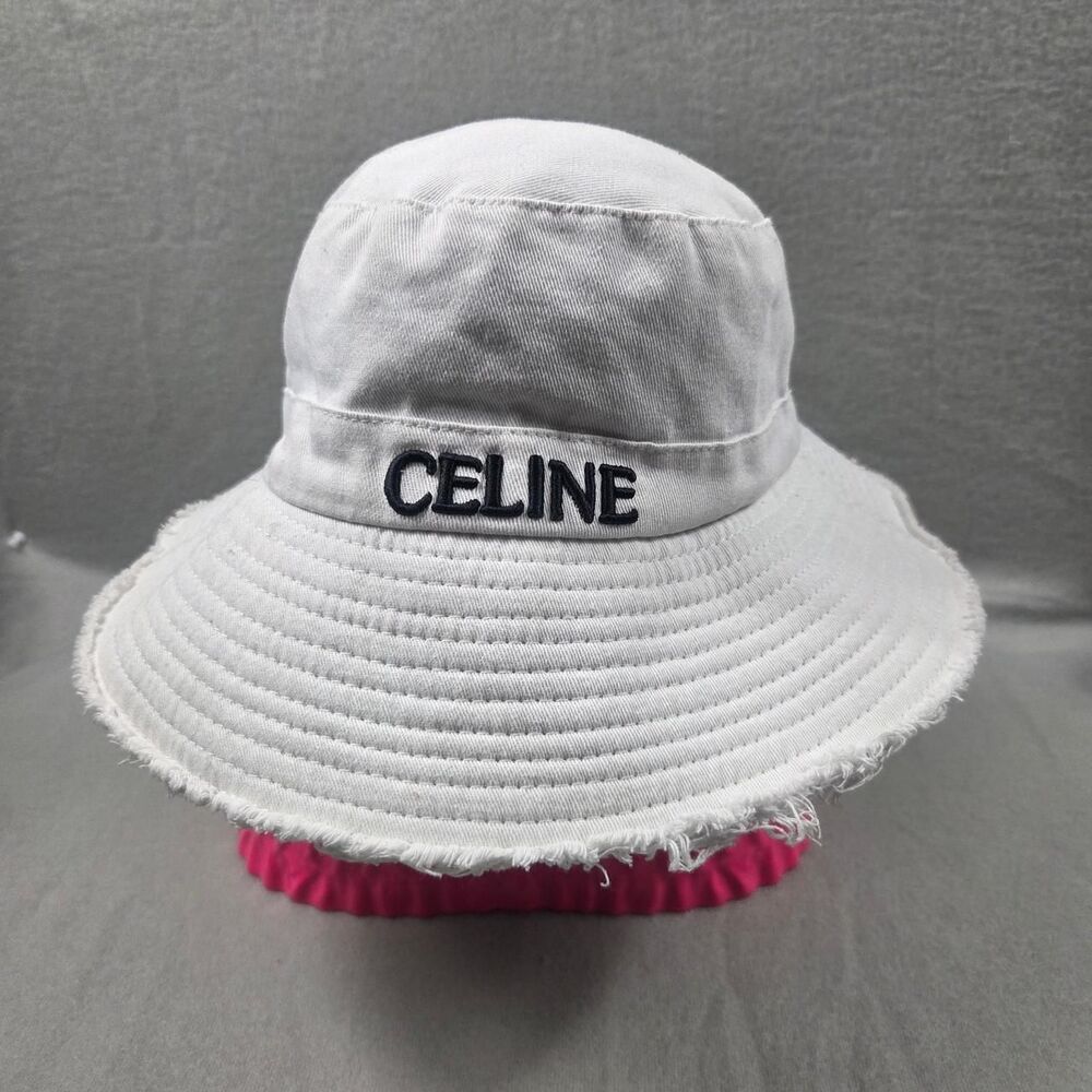 Celine Women's White and Grey Hat